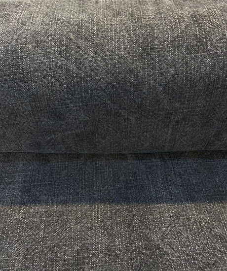 Belgian Linen Drifter Gotham Black Linen Fabric - Shabby Chic, 56" Width (By The Yard)