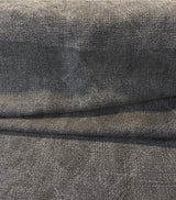 Belgian Linen Drifter Gotham Black Linen Fabric - Shabby Chic, 56" Width (By The Yard)