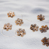 10 LED Wood Snowflake Light Set Battery Operated 2 Assorted Styles