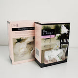 8 LED Large White Flower String Lights Warm White