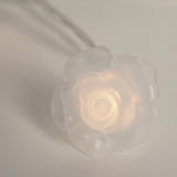 20 LED 5MM Lights With Pvc Rose Flowers 12"LEAD 6" Spacing Required 3 Aa Battery Box