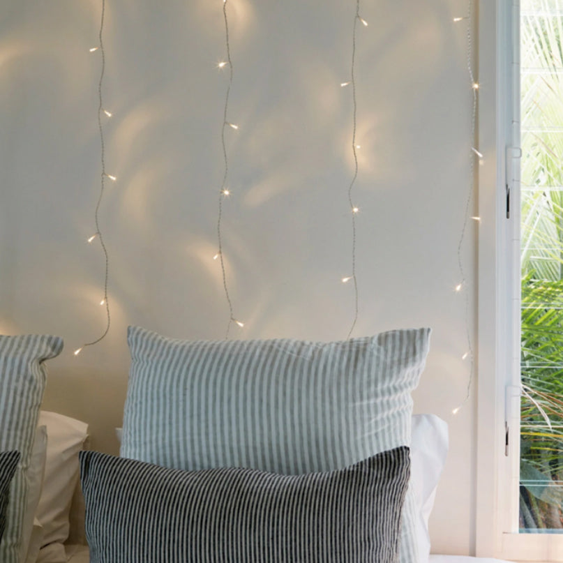 12pcs 48L Warm White LED Curtain Lights 60cm x 120cm