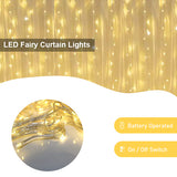 12pcs 48L Warm White LED Curtain Lights 60cm x 120cm