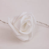 20 LED 5MM Lights with PE rose flowers