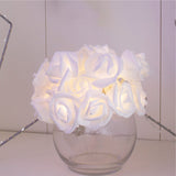 20 LED 5MM Lights with PE rose flowers