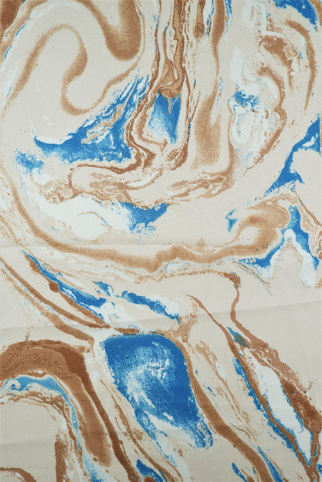 Bubble Satin Marble Print Fabric