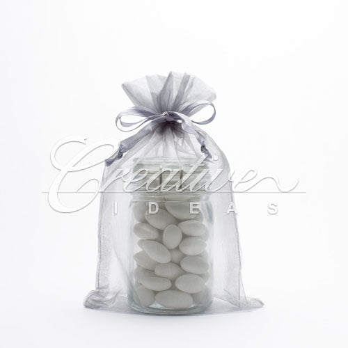 6"X 9" Organza Pouches-Sold By A Dozen Pieces ( 6 Pieces/Inner Pack) (Silver)