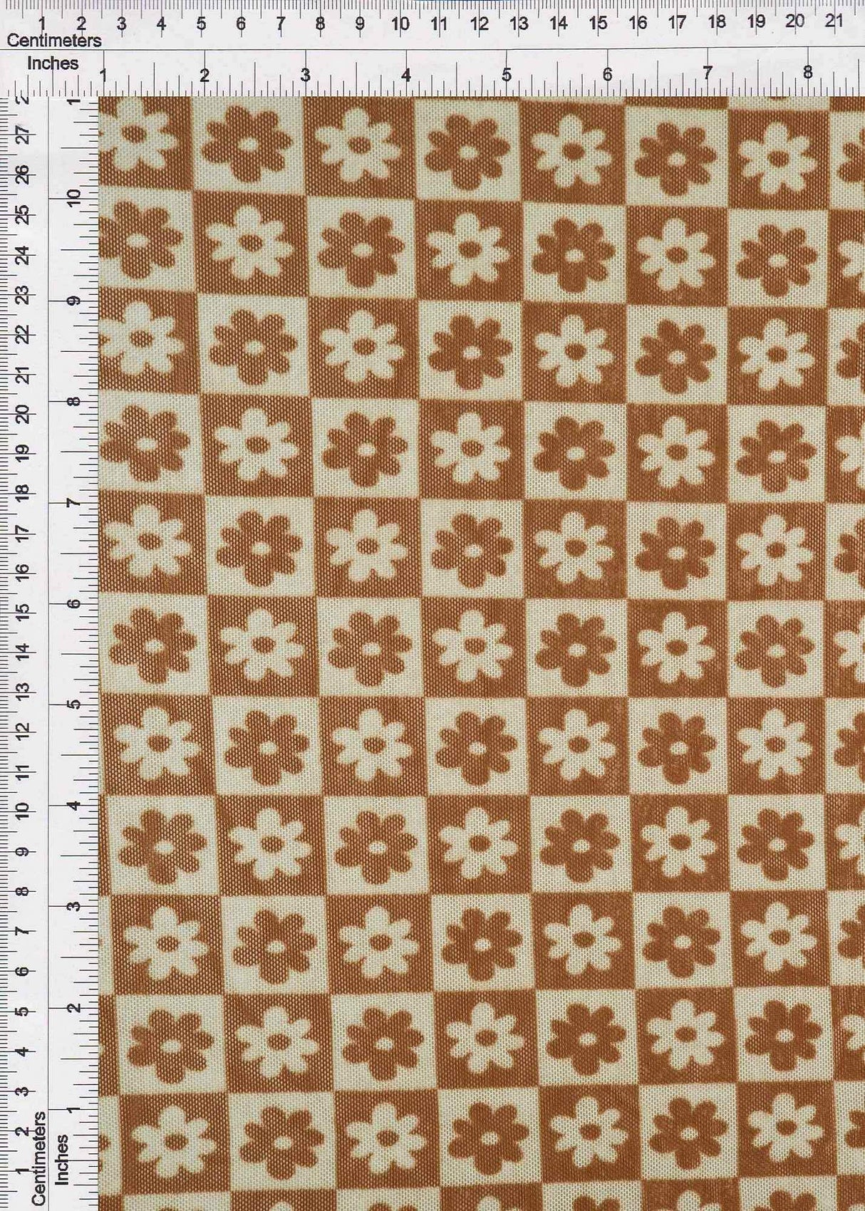 1 Yard Polyester Spandex Mesh Fabric Daisy Floral Flower Print Lightweight Soft Stretch 54" Width