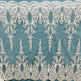 Embroidered Bridal Lace Fabric