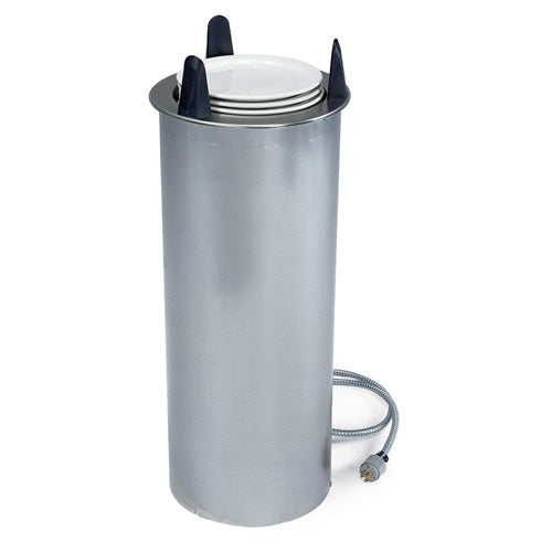 Lakeside 600825 Heated Counter-Drop-In Style Dish Dispenser - Round, ADA Height, Plate Size: 7-3/8" to 8-1/8"