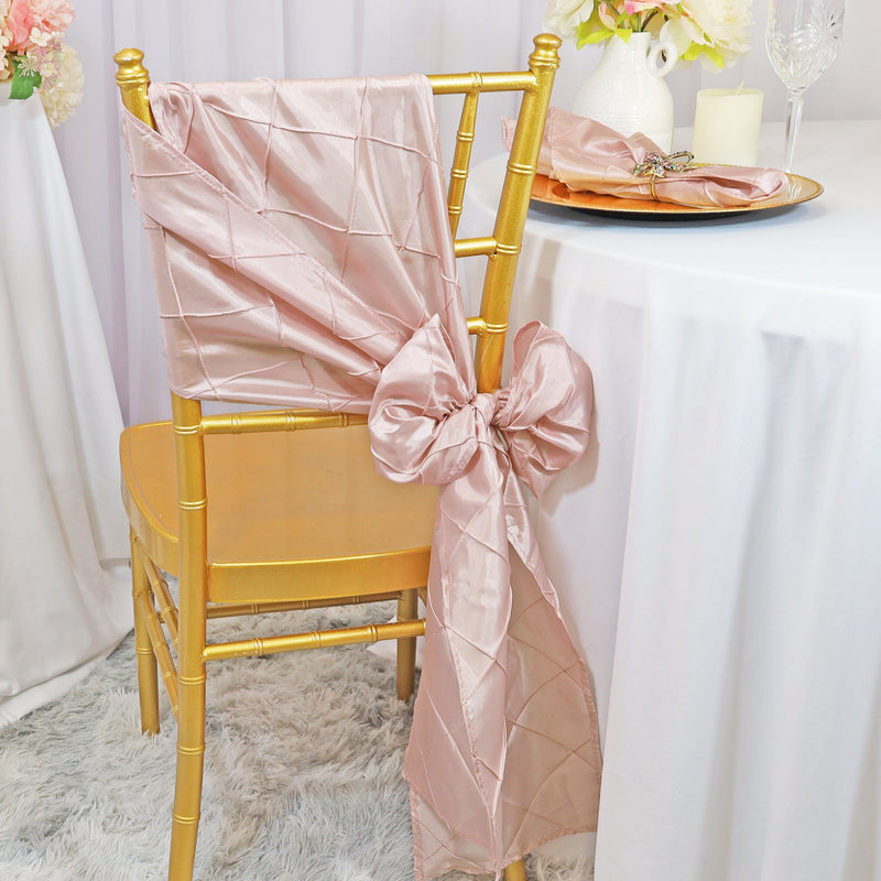 Pintuck Taffeta Chair Sash Sample