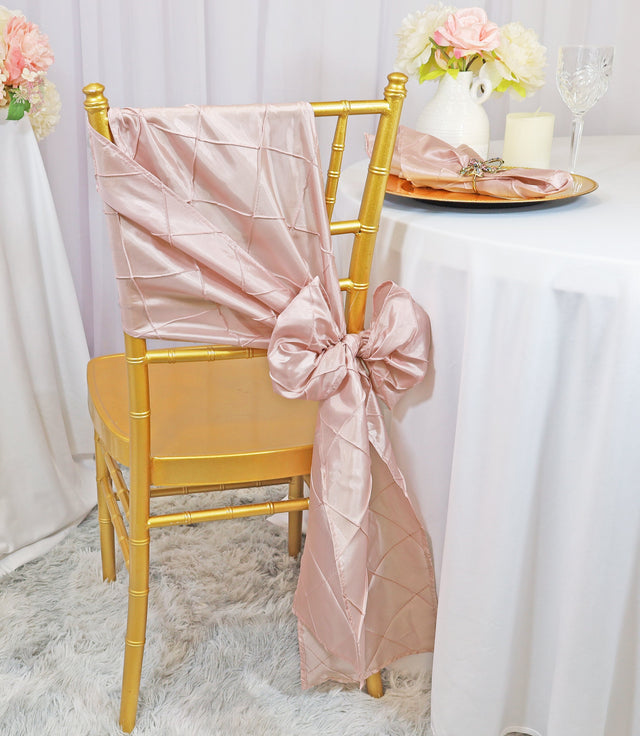 Pintuck Taffeta Chair Sash Sample