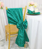 Pintuck Taffeta Chair Sash Sample Jade
