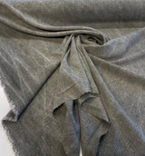 Belgian Linen Drifter Moss Linen Fabric - Moss, Shabby Chic, 56" Width (1 Yard)