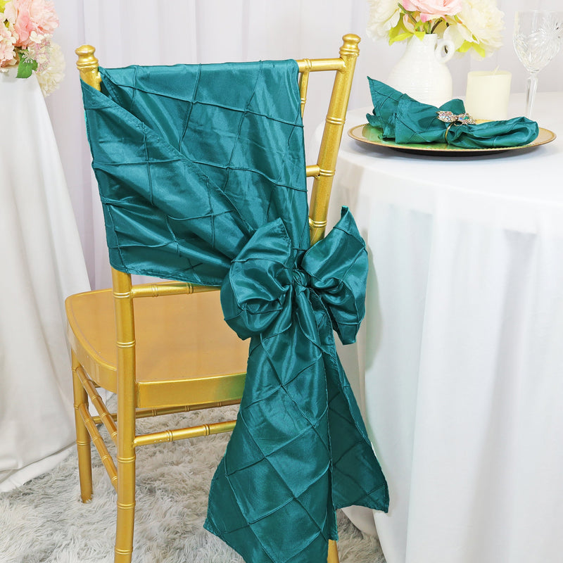 Pintuck Taffeta Chair Sash Sample