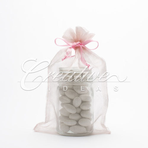 6"X 9" Organza Pouches-Sold By A Dozen Pieces ( 6 Pieces/Inner Pack) (Light Pink)