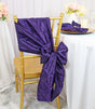 Pintuck Taffeta Chair Sash Sample Regency Purple