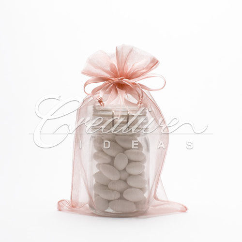 6"X 9" Organza Pouches-Sold By A Dozen Pieces ( 6 Pieces/Inner Pack) (Rosy Mauve)