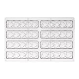 Silikomart TESORO-B Tritan Heart Bar Chocolate Mold, 8 Cavities