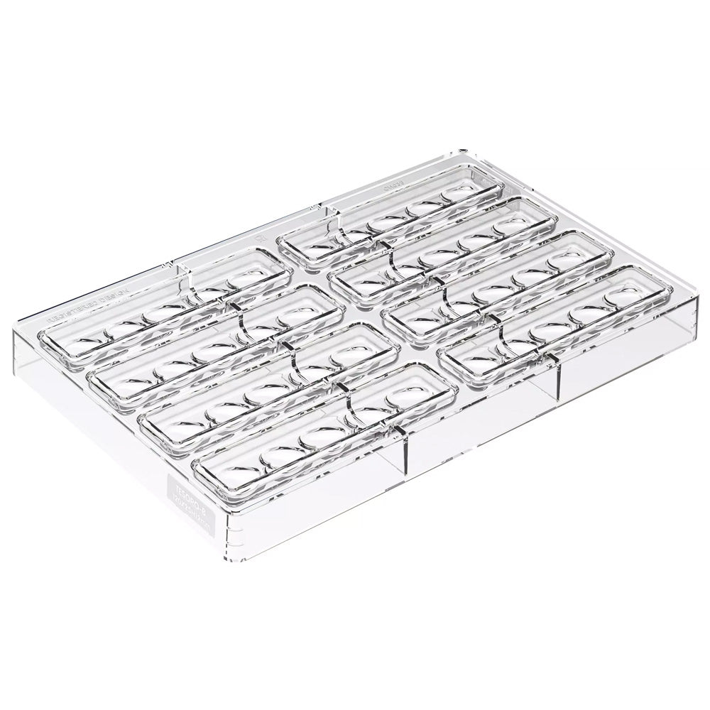 Silikomart TESORO-B Tritan Heart Bar Chocolate Mold, 8 Cavities