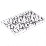 Silikomart TESORO-P Tritan Heart Praline Chocolate Mold, 24 Cavities