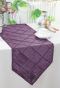 Pintuck Taffeta Table Runner 13x108 Wisteria