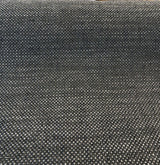 Gemma Black Carbon Fiber Italian Chenille Fabric - Black With Gray Hint, 56" Width (1 Yard)