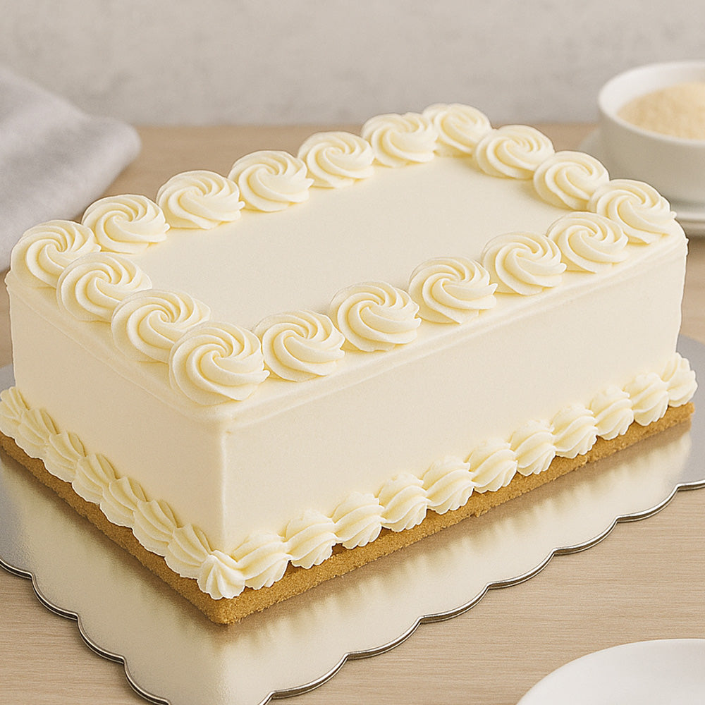 O'Creme Silver Scalloped Log Cake Board, 11.25" x 6.5" - Pack of 25
