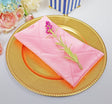 Pintuck Taffeta Dinner Napkin Sample 20x20 Pink
