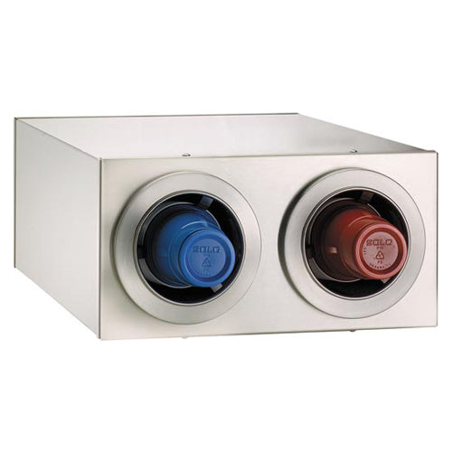 Dispense-Rite CTC-R-2SS Countertop 2-Cup S/S Dispensing Cabinet