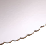 O'Creme Silver Scalloped Round Cake Boards, 10" Diameter - Pack of 25