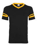 Augusta Sportswear V-Neck Jersey with Striped Sleeves