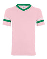 Augusta Sportswear V-Neck Jersey with Striped Sleeves