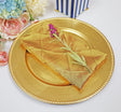 Pintuck Taffeta Dinner Napkin Sample 20x20 Gold