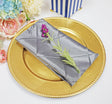 Pintuck Taffeta Cloth Dinner Napkins Silver 20x20