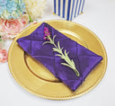 10 Piece Luxury Pintuck Taffeta Napkins 20"x20" for Stylish Dining