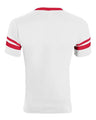 Augusta Sportswear V-Neck Jersey with Striped Sleeves