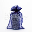 6"X 9" Organza Pouches-Sold By A Dozen Pieces ( 6 Pieces/Inner Pack) (Navy Blue)