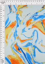 DTY Brushed Marble Print Fabric Soft Lightweight Stretch Knit, 58/60" Wide
