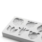 Katy Sue Jungle Animal Heads Fondant Mold, 8 Cavities