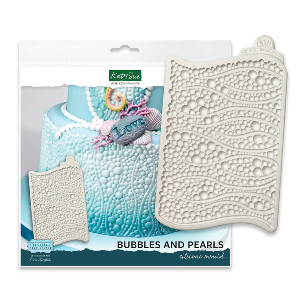 Katy Sue Bubbles & Pearls Silicone Fondant Mold