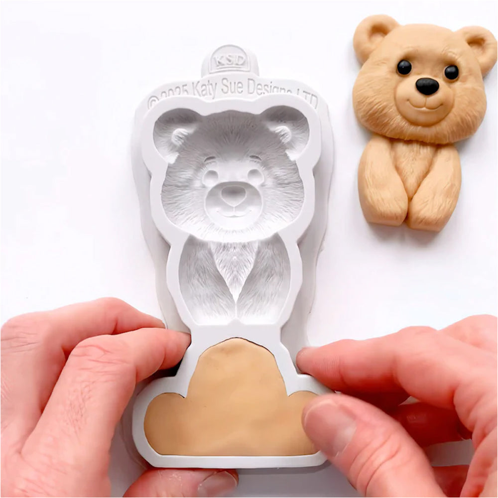 Katy Sue Easy Stand Bear Silicone Fondant Mold