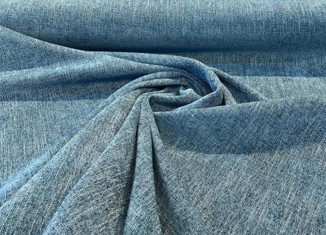 Connector Teal Aegean Soft Chenille Upholstery Fabric - Teal, Solid, 56" Width (1 Yard)