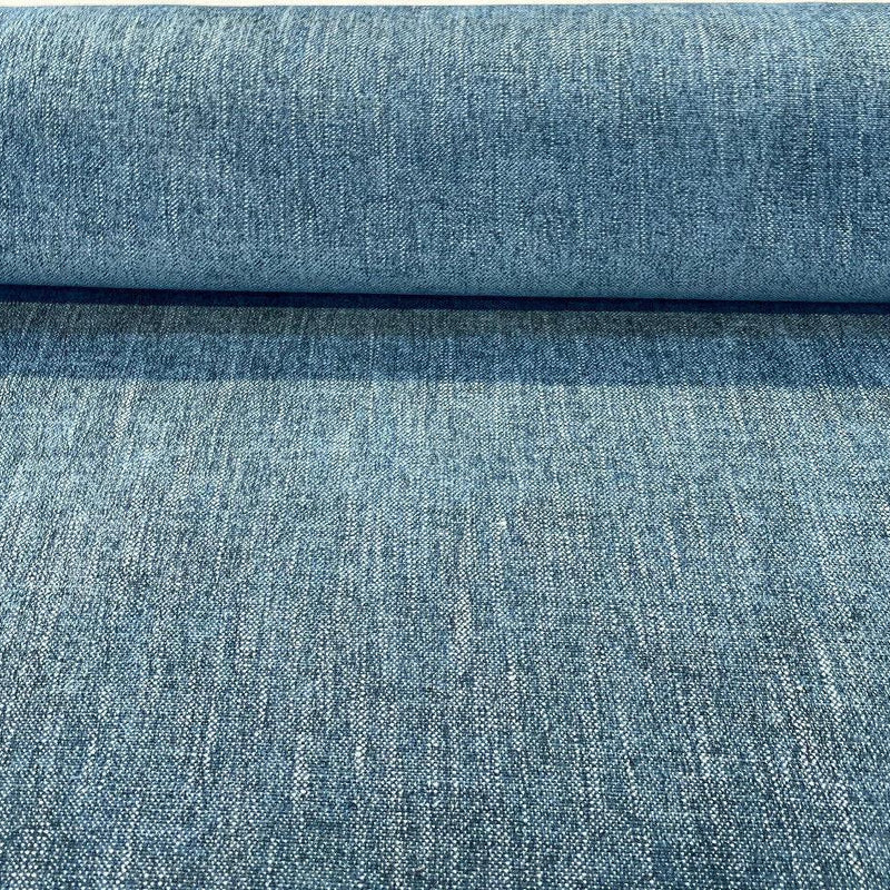 Connector Teal Aegean Soft Chenille Upholstery Fabric - Teal, Solid, 56" Width (1 Yard)