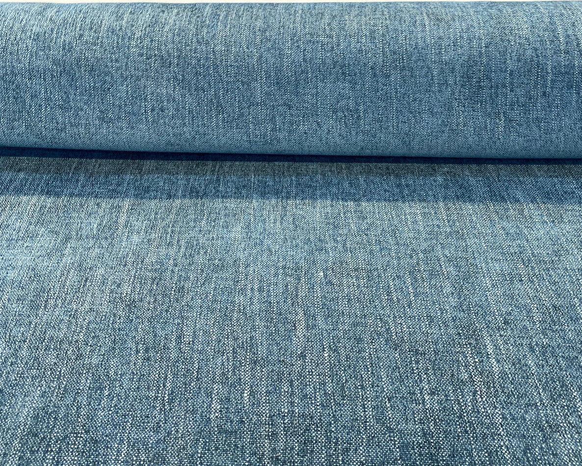 Connector Teal Aegean Soft Chenille Upholstery Fabric - Teal, Solid, 56" Width (1 Yard)
