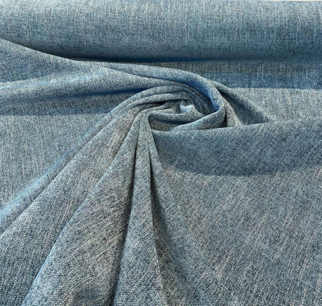 Connector Teal Aegean Soft Chenille Upholstery Fabric - Teal, Solid, 56" Width (1 Yard)