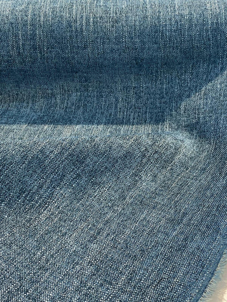 Connector Teal Aegean Soft Chenille Upholstery Fabric - Teal, Solid, 56" Width (1 Yard)