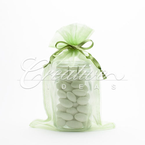 6"X 9" Organza Pouches-Sold By A Dozen Pieces ( 6 Pieces/Inner Pack) (Mint Green)