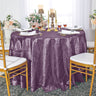 Luxury Round Pintuck Taffeta Tablecloth
