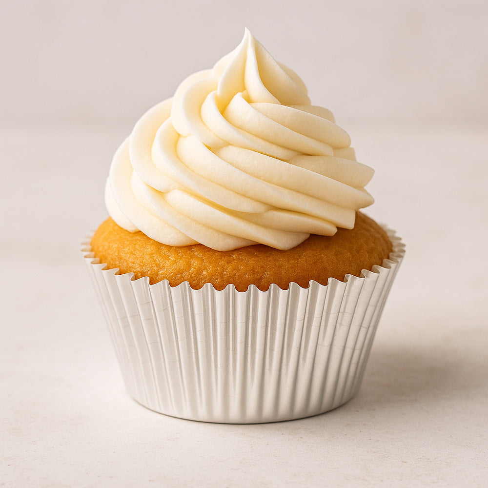 O'Creme Silver Foil Cupcake Liners, 2" Diameter - Pack of 500